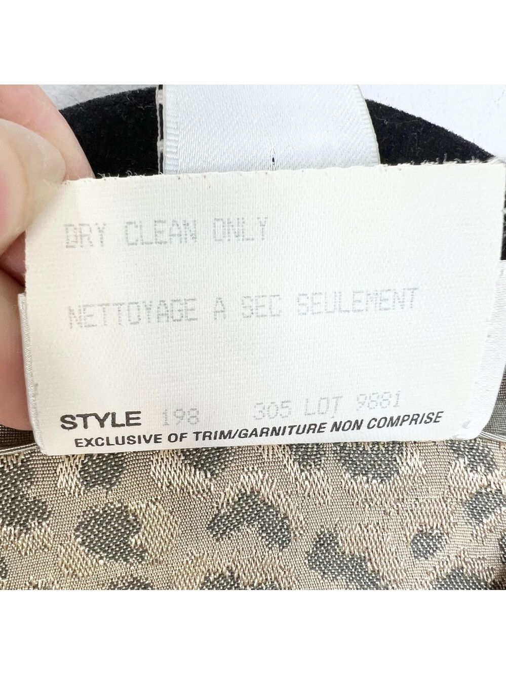 Vintage Canadian made sage green taupe metallic animal print cropped jacket 12 - Picture 15 of 15